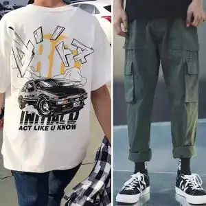 2019 Ins men's loose fashion overalls casual two-piece
2019 Ins men's loose fashion overalls casual two-piece