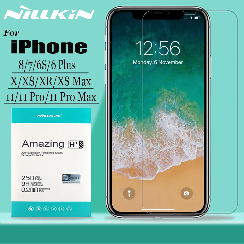 for iPhone 11 11 Pro Max X Xr Xs Max Tempered Glass Screen Protector Nillkin 9H Hard Safety Glass for iPhone 8 7 6s 6 Plus Film
for iPhone 11 11 Pro Max X Xr Xs Max Tempered Glass Screen Protector Nillkin 9H Hard Safety Glass for iPhone 8 7 6s 6 Plus Film
