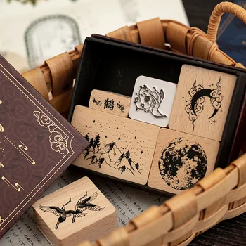 Vintage Moon Planet Whale Decoration Stamp Wooden Rubber Stamps Set for Scrapbooking Stationery DIY Craft Standard Stamp
Vintage Moon Planet Whale Decoration Stamp Wooden Rubber Stamps Set for Scrapbooking Stationery DIY Craft Standard Stamp