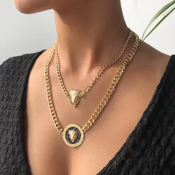 N7538 Europe and America Retro Luo Lion Crown Pendant Alloy Multistory Necklace Female Hot Sales Cross Border Supply
N7538 Europe and America Retro Luo Lion Crown Pendant Alloy Multistory Necklace Female Hot Sales Cross Border Supply