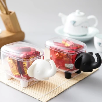 Cute Dustproof Transparent Elephant Shaped Storage Tank Desktop Storage Box Toothpick Cotton Swab Paper Clips Box
Cute Dustproof Transparent Elephant Shaped Storage Tank Desktop Storage Box Toothpick Cotton Swab Paper Clips Box