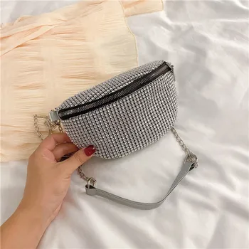 Wide Shoulder Strap One Shoulder Crossbody Chest Bag Chain Rhinestone Bag Semicircle Waist Bag Saddle Bag
Wide Shoulder Strap One Shoulder Crossbody Chest Bag Chain Rhinestone Bag Semicircle Waist Bag Saddle Bag