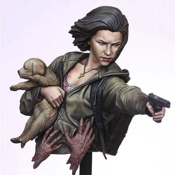 1/10 Scale Mechanical Female Soldier Holding Dog Resin Bust Miniatures Unpainted DIY Assembling Static Woman Figure Model Kits
1/10 Scale Mechanical Female Soldier Holding Dog Resin Bust Miniatures Unpainted DIY Assembling Static Woman Figure Model Kits