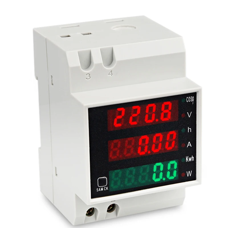 D52-2047 DIN-rail Multi-function Digital Meter AC 80-300V 0-100A Active Power Factor electric energy Ammeter Voltmeter
D52-2047 DIN-rail Multi-function Digital Meter AC 80-300V 0-100A Active Power Factor electric energy Ammeter Voltmeter