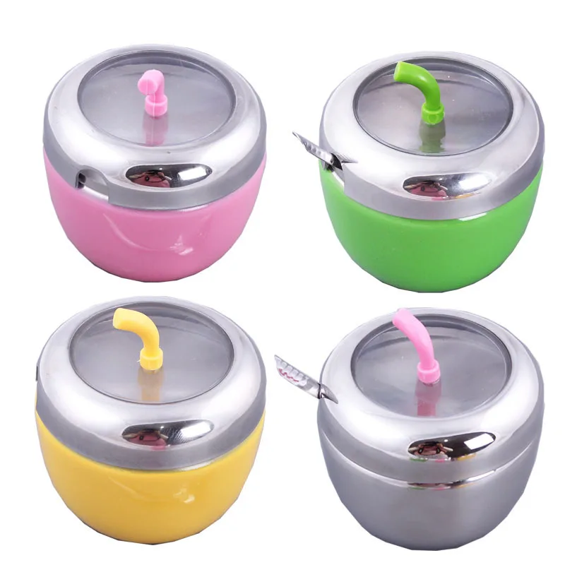 Creative Stainless Steel Seasoning Jar Apple Cruet Kitchen Living Room Snack Storage Candy Color Sealed Can Kitchen Containers
Creative Stainless Steel Seasoning Jar Apple Cruet Kitchen Living Room Snack Storage Candy Color Sealed Can Kitchen Containers