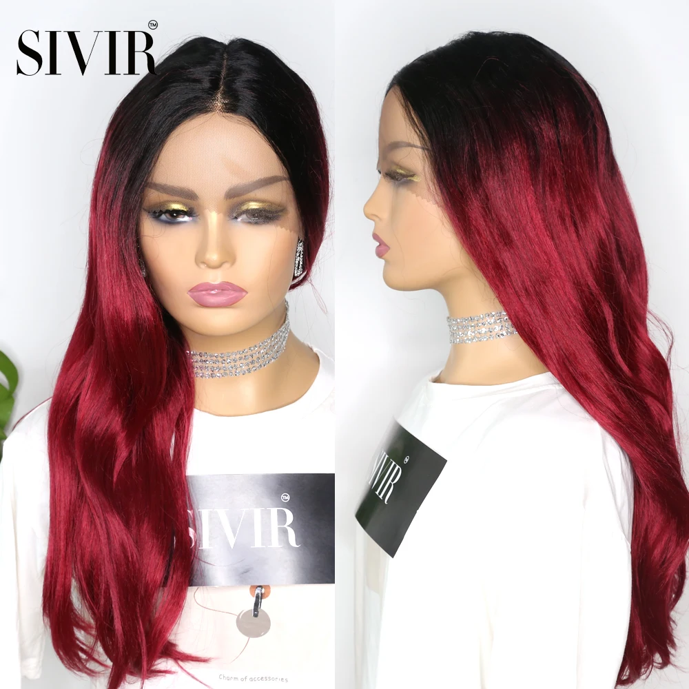 Synthetic Middle Part Lace Front Wigs SIVIR Long Straight BUR Red Color Wig Glueless Heat Resistant Fiber Wig For Women
Synthetic Middle Part Lace Front Wigs SIVIR Long Straight BUR Red Color Wig Glueless Heat Resistant Fiber Wig For Women