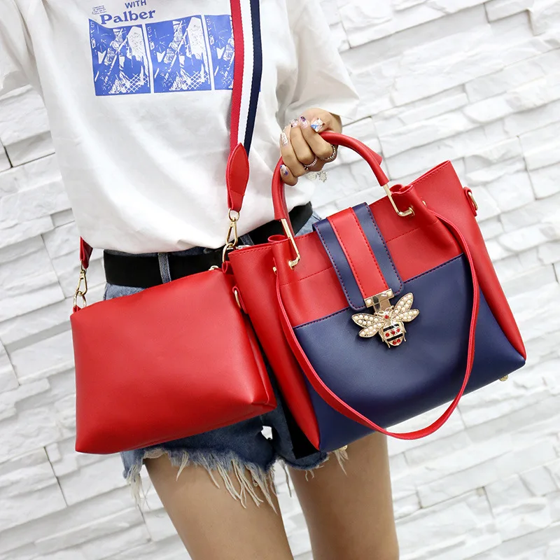 WOMEN'S Bag Fashion Contrast Color Different Size Bags Wide-Strap Small Bee Portable Shoulder Bag 2018 New Style Buy 1 Take 1
WOMEN'S Bag Fashion Contrast Color Different Size Bags Wide-Strap Small Bee Portable Shoulder Bag 2018 New Style Buy 1 Take 1