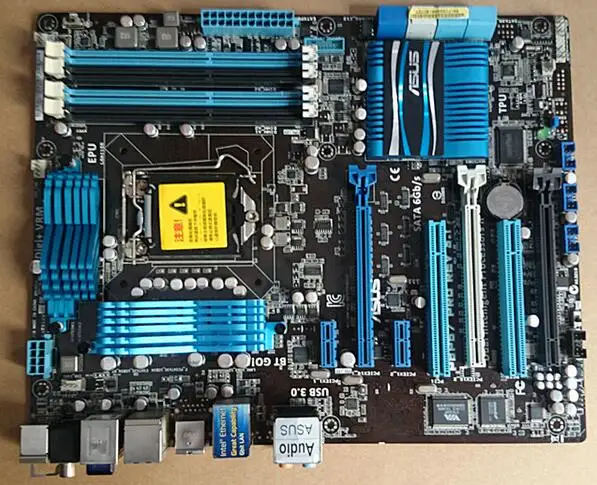 Оригинальная материнская плата для ASUS P8P67 PRO DDR3 LGA 1155 процессора I3 I5 I7 32 Гб USB3.0 SATA3 P67