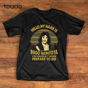 Hello My Name is Inigo Montoya 공주 신부 영화 티셔츠, 70 년대 영화 인용문