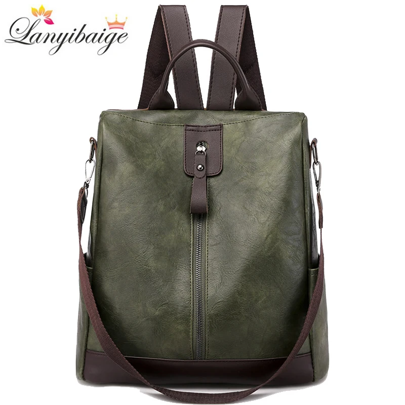 Vintage Women Backpack Large Capacity School Bags for Teenagers Girls Leather School Backpack Lady Shoulder Bag Sac A Dos
Vintage Women Backpack Large Capacity School Bags for Teenagers Girls Leather School Backpack Lady Shoulder Bag Sac A Dos