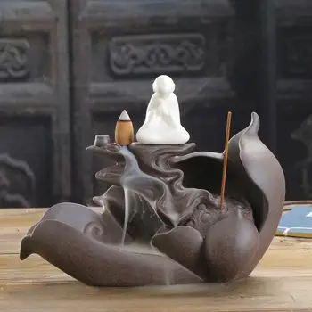 The Little Monk Backflow Incense Burner Mountain River Handicraft Incense Holder Smoke Waterfall Ceramic Censer Incense Crafts
The Little Monk Backflow Incense Burner Mountain River Handicraft Incense Holder Smoke Waterfall Ceramic Censer Incense Crafts