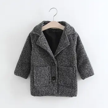Kuulee Girls Woolen Outwear of Long Sleeves and Turn-down Collar Thicken Coat for Children
Kuulee Girls Woolen Outwear of Long Sleeves and Turn-down Collar Thicken Coat for Children