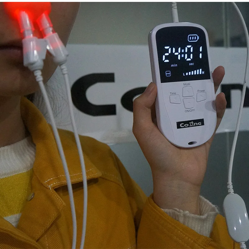 Body Nose Massage Nose Care Therapy Machine Nose Rhinitis Sinusitis Cure Hay Fever Low Frequency Pulse Laser Instrument
Body Nose Massage Nose Care Therapy Machine Nose Rhinitis Sinusitis Cure Hay Fever Low Frequency Pulse Laser Instrument