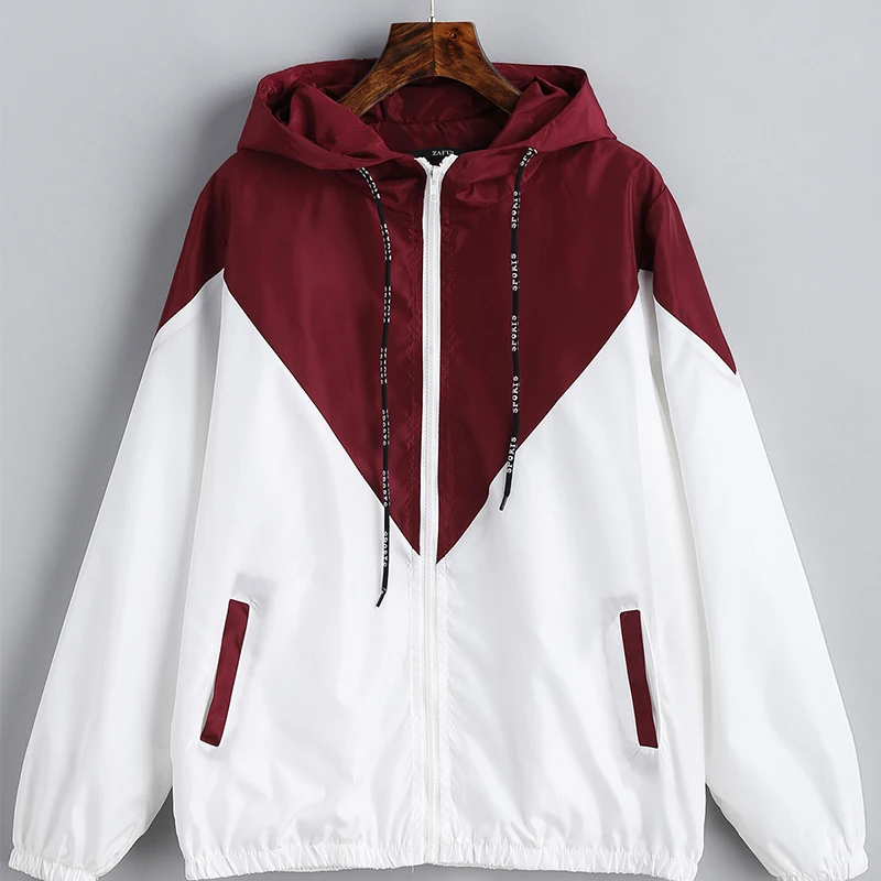 Autumn Coat Fashion new Plus Size Zip Patchwork with Hat Zipper Pocket Jacket Long Sleeve Warm Streetwear jackets
Autumn Coat Fashion new Plus Size Zip Patchwork with Hat Zipper Pocket Jacket Long Sleeve Warm Streetwear jackets