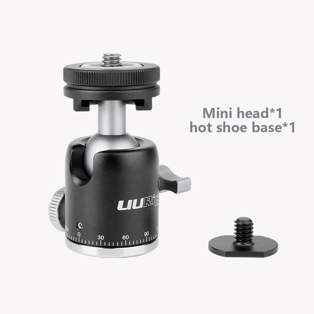 UUrig R001 Mini Tripod Head 360 Degree Rotating Swivel with 1/4" Thread Base Mount for DSLR Canon Nikon Sony Camcorder Gopro
UUrig R001 Mini Tripod Head 360 Degree Rotating Swivel with 1/4" Thread Base Mount for DSLR Canon Nikon Sony Camcorder Gopro