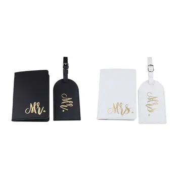 Mr Mrs Passport Cover with Luggage Tags Holder Case Organizer ID Card Travel Protector Organizer
Mr Mrs Passport Cover with Luggage Tags Holder Case Organizer ID Card Travel Protector Organizer