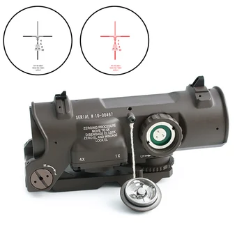 Tactical Rifle Scope 1x-4x Fixed Dual Purpose optical sight Red illuminated Red Dot Sight for Rifle Hunting Shooting Black/DE
Tactical Rifle Scope 1x-4x Fixed Dual Purpose optical sight Red illuminated Red Dot Sight for Rifle Hunting Shooting Black/DE
