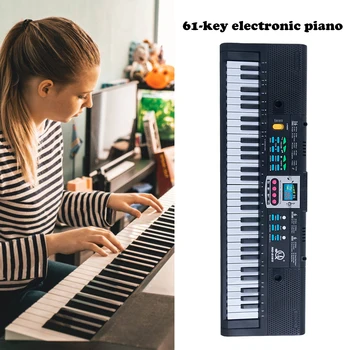 61 Keys Black Digital Music Electronic Keyboard Piano Kids Gift Musical Instrument Early Educational Tool For Kid new arrival
61 Keys Black Digital Music Electronic Keyboard Piano Kids Gift Musical Instrument Early Educational Tool For Kid new arrival