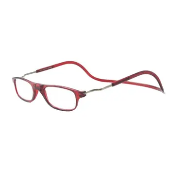 

Fashion Magnet Reading Glasses Can Be Hung Neck New Folding Presbyopic Glasses Anti-Drop Glasses Take Convenient