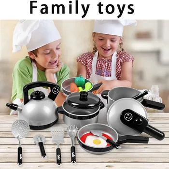 Children Pretend To Play Kitchen Toy Set Cooking Simulation Cooking Tableware Kitchen Utensils Children's Educational Gifts
Children Pretend To Play Kitchen Toy Set Cooking Simulation Cooking Tableware Kitchen Utensils Children's Educational Gifts