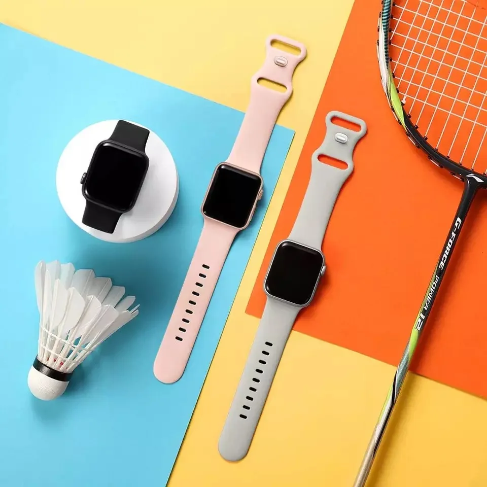 Silicone Strap for Apple Watch Band 44mm 40mm 38mm 42 mm Rubber Belt Smartwatch Bracelet IWatch Serie Se 6 5 4 Soft Sports Strap
Silicone Strap for Apple Watch Band 44mm 40mm 38mm 42 mm Rubber Belt Smartwatch Bracelet IWatch Serie Se 6 5 4 Soft Sports Strap