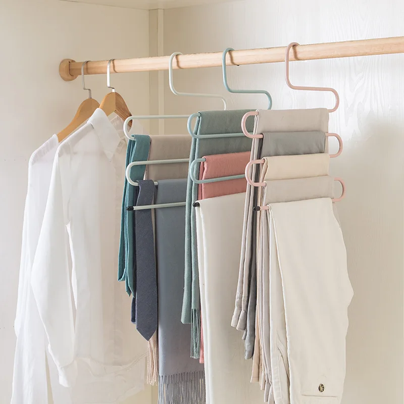 Multifunctional Pants Rack Storage Wrought Iron Seamless Pants Clip Family Wardrobe Multi-layer S-shaped Pants Rack Hang Pants
Multifunctional Pants Rack Storage Wrought Iron Seamless Pants Clip Family Wardrobe Multi-layer S-shaped Pants Rack Hang Pants