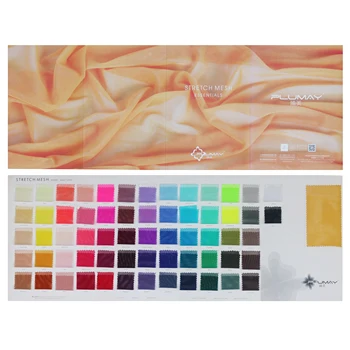 Mesh fabric DIY for clothing with 40D Nylon Spandex 4 way stretch for stage costumes party dress garment color card 
Mesh fabric DIY for clothing with 40D Nylon Spandex 4 way stretch for stage costumes party dress garment color card