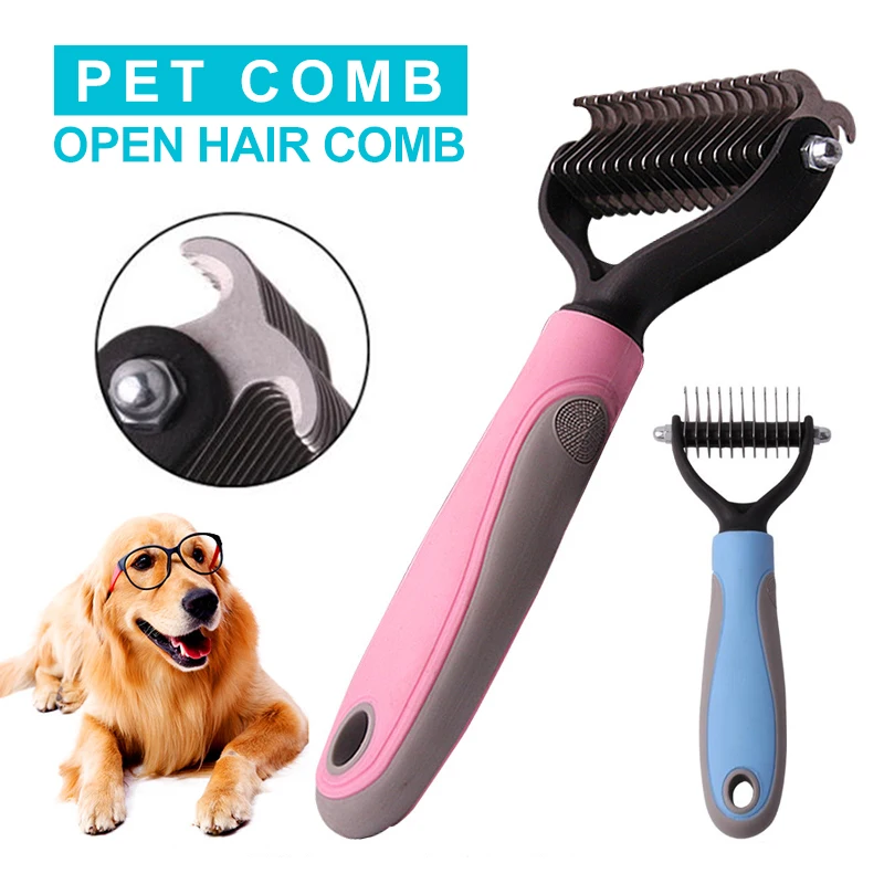 Dogs Cat Comb Stainless Steel Double Sided Cutter Head Removal Hair Pet Comb Grooming Tools Long Curly Hair Cat Brush Pet Prouct
Dogs Cat Comb Stainless Steel Double Sided Cutter Head Removal Hair Pet Comb Grooming Tools Long Curly Hair Cat Brush Pet Prouct