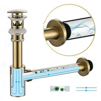 2020 Brass Body &Stainless Steel Pipe Push Up Drain Basin Push Up Waste Drain Bottle Trap Kit Brushed Brass Gold For Bathroom
2020 Brass Body &Stainless Steel Pipe Push Up Drain Basin Push Up Waste Drain Bottle Trap Kit Brushed Brass Gold For Bathroom