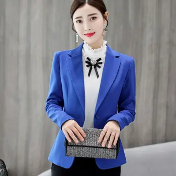 Autumn 2020 Women Blazer Jacket Short Office Lady Blue Burgundy Long Sleeve Blazer Feminino Slim Fit Female Spring Jacket Femme
Autumn 2020 Women Blazer Jacket Short Office Lady Blue Burgundy Long Sleeve Blazer Feminino Slim Fit Female Spring Jacket Femme