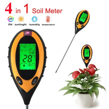 

Digital Ph Tester Moisture Soil Meter PH Sensor Tool Humidity Sunlight Intensity Measurement For Gardening Plants Farming D30