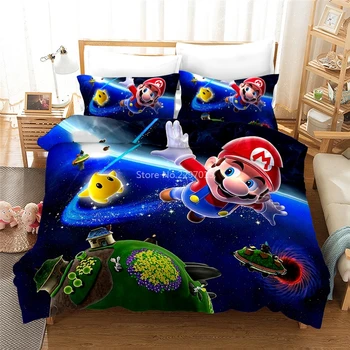 Cartoon Super Mario Bros Printed Bedding Set Adult Kids Cute Pokemon Stitch Character Bed Linen King Duvet Cover Set Pillowcase
Cartoon Super Mario Bros Printed Bedding Set Adult Kids Cute Pokemon Stitch Character Bed Linen King Duvet Cover Set Pillowcase