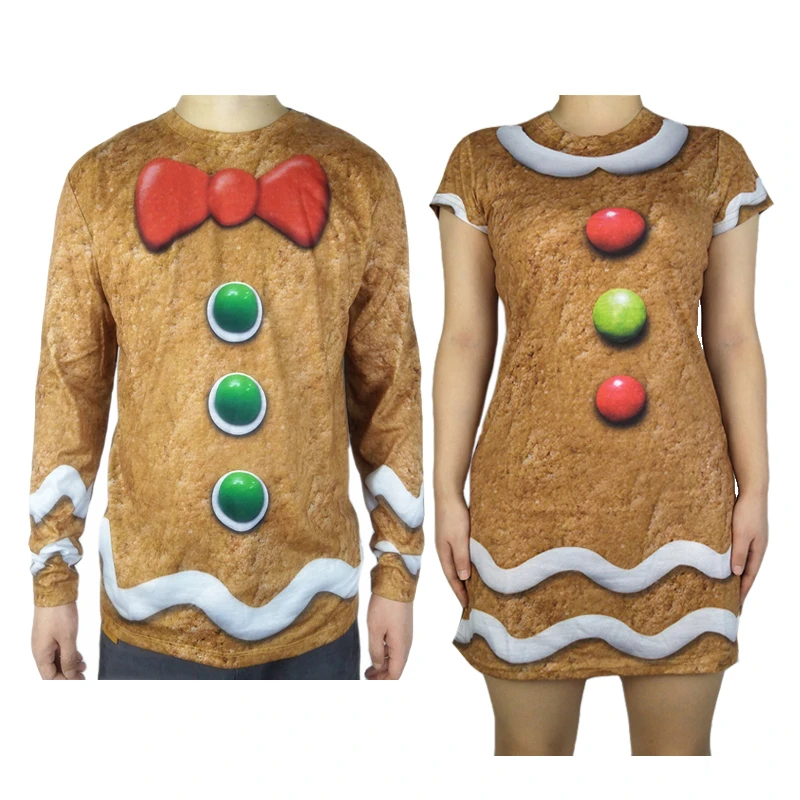 Funny Gingerbread Man Matching Christmas Outfits for Lovers His and Hers Couples Christmas T Shirts Dress Plus Size
Funny Gingerbread Man Matching Christmas Outfits for Lovers His and Hers Couples Christmas T Shirts Dress Plus Size