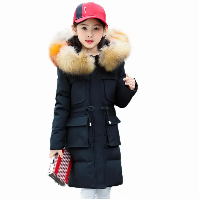 Winter Girls Jacket Long White Duck Down Fashionable Warm Coat Kids Hooded Big Fur Collar High Quality Children Snowsuit Outfit
Winter Girls Jacket Long White Duck Down Fashionable Warm Coat Kids Hooded Big Fur Collar High Quality Children Snowsuit Outfit