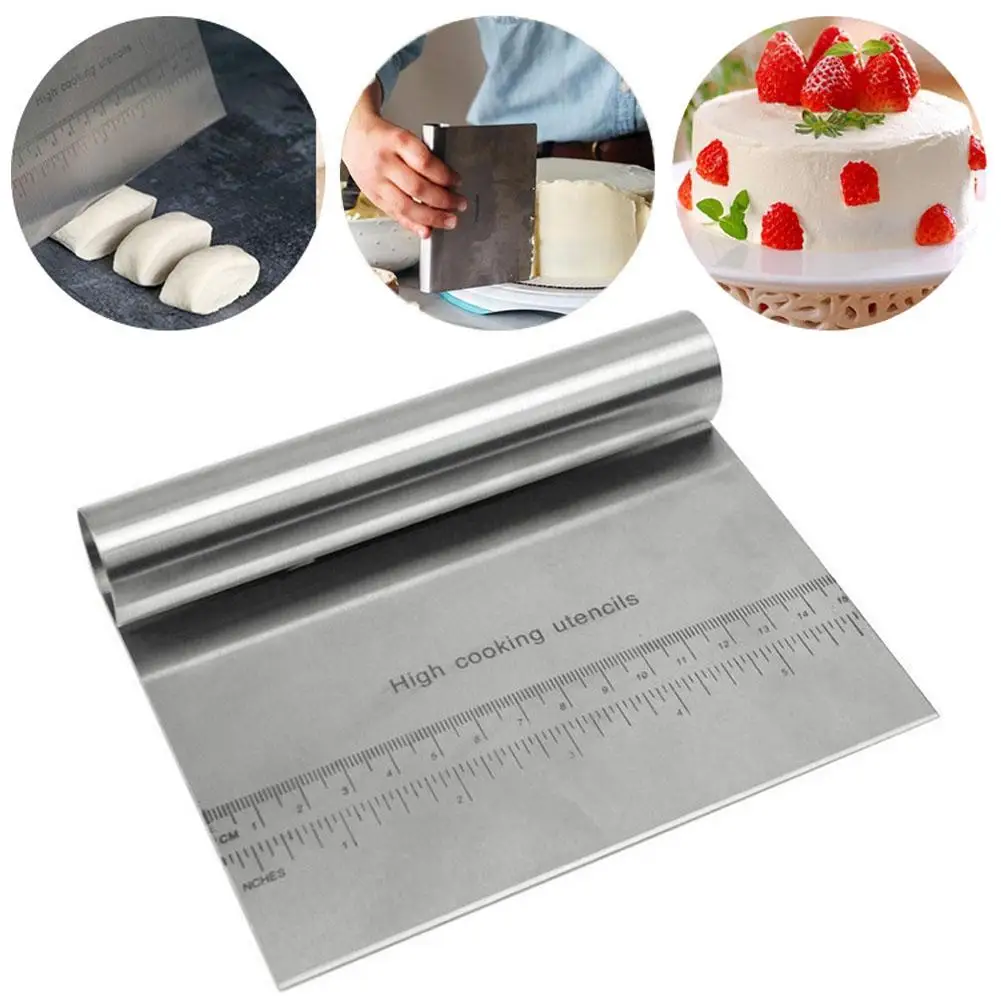 Stainless Steel Scraper Dough Cutter Bread Cake Scraper Cutter Cream Cake Spatula Baking Accessories Pastry Cake-Decorating-Tool
Stainless Steel Scraper Dough Cutter Bread Cake Scraper Cutter Cream Cake Spatula Baking Accessories Pastry Cake-Decorating-Tool