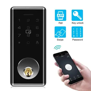 Smart Lock Bluetooth APP Password Card Smart Door Lock Indoor Security System with 2 Mechanical Keys for TTLOCK
Smart Lock Bluetooth APP Password Card Smart Door Lock Indoor Security System with 2 Mechanical Keys for TTLOCK