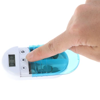 Portable 2 Grid Intelligent Electronic Timing Pill Case Alarm Timer Pills Reminder Storage Box For Travel
Portable 2 Grid Intelligent Electronic Timing Pill Case Alarm Timer Pills Reminder Storage Box For Travel