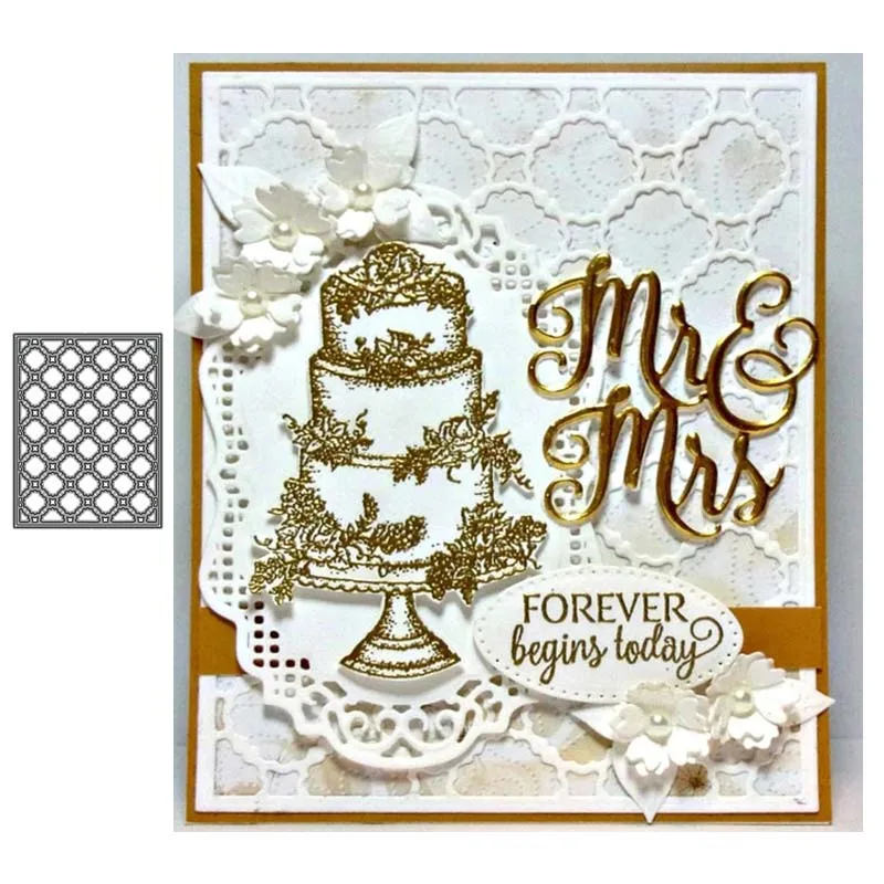 JC Metal Cutting Dies Mesh Grid Background Frame Scrapbook Craft Mold Stencil Handmade Tool Paper Card Make Template New Design
JC Metal Cutting Dies Mesh Grid Background Frame Scrapbook Craft Mold Stencil Handmade Tool Paper Card Make Template New Design