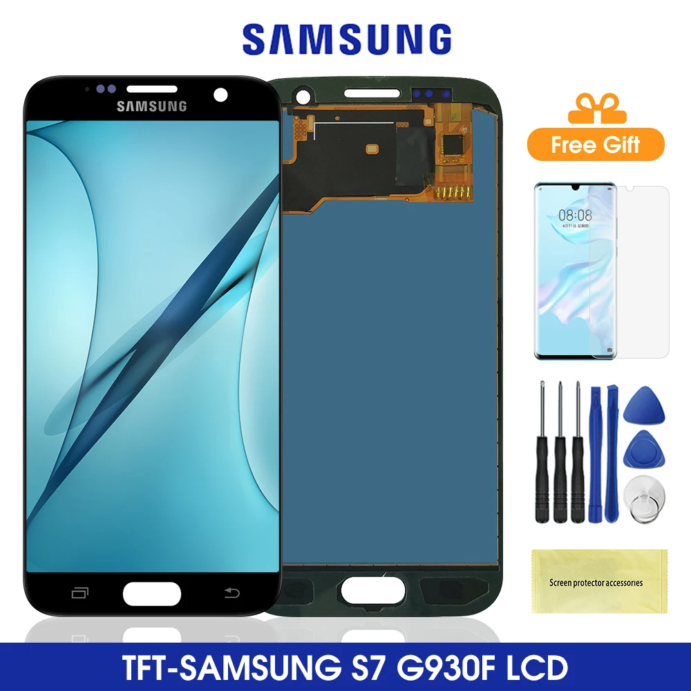 2560*1440 G930 ЖК-дисплей для SAMSUNG GALAXY S7 сенсорный экран дигитайзер в сборе Samsung G930A G930F
