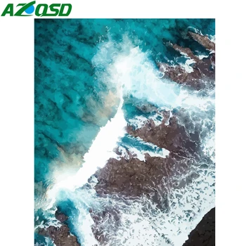 AZQSD Picture Oil Painting By Numbers Sea Art Gift Home Decor Diy Painting By Numbers Scenery Wave HandPainted Home Decor 
AZQSD Picture Oil Painting By Numbers Sea Art Gift Home Decor Diy Painting By Numbers Scenery Wave HandPainted Home Decor