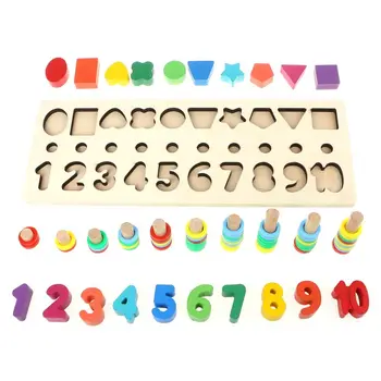 Children Wooden Montessori Count Numbers Matching Digital Shape Match Early Education Teaching Math Toys
Children Wooden Montessori Count Numbers Matching Digital Shape Match Early Education Teaching Math Toys