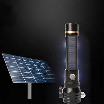 Powerful LED Flashlight With T6 Lamp Bead Zoomable 3 Lighting Modes LED Torch Support For Solar Charging Compass Hunting Lamp
Powerful LED Flashlight With T6 Lamp Bead Zoomable 3 Lighting Modes LED Torch Support For Solar Charging Compass Hunting Lamp