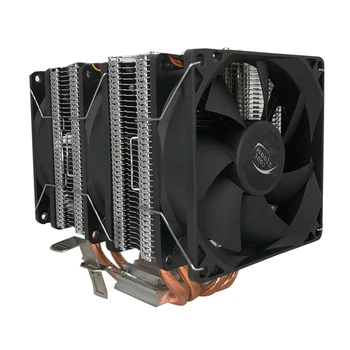 HOT-COOL STORM 4 Heat Pipes Double Towers Copper Tubes LED Light Universal Multi-Platform (Three Fans 3 Wires Light on Both Side
HOT-COOL STORM 4 Heat Pipes Double Towers Copper Tubes LED Light Universal Multi-Platform (Three Fans 3 Wires Light on Both Side