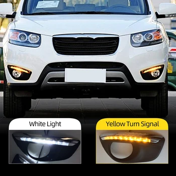 For Hyundai Santa Fe SantaFe 2010 2011 2012 Daytime Running Light DRL LED Fog Lamp Cover With Yellow Turning Signal Functions
For Hyundai Santa Fe SantaFe 2010 2011 2012 Daytime Running Light DRL LED Fog Lamp Cover With Yellow Turning Signal Functions