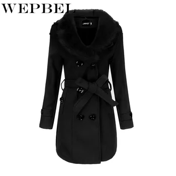 WEPBEL Button Sashes Wool Blends Women Fur Hooded Full Sleeve Fashion Long New Casual Autumn Winter Warm Ladies Wool Blend
WEPBEL Button Sashes Wool Blends Women Fur Hooded Full Sleeve Fashion Long New Casual Autumn Winter Warm Ladies Wool Blend