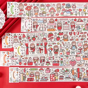 1 PC Long DIY Washi Masking Tape Cartoon Cute Girl Flower Animal Stationary School Supplies Decoration
1 PC Long DIY Washi Masking Tape Cartoon Cute Girl Flower Animal Stationary School Supplies Decoration