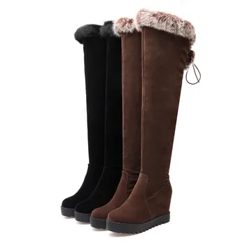 Big Size 9 10 11 12 thigh high boots knee high boots over the knee boots women ladies boots Cross strap after knee collar 
Big Size 9 10 11 12 thigh high boots knee high boots over the knee boots women ladies boots Cross strap after knee collar