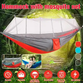 1-2personDurable colourfast 260*140cm Portable Outdoor Travel Camping Hammock Swing Hanging Nylon Bed Mosquito Net Hammock Strap
1-2personDurable colourfast 260*140cm Portable Outdoor Travel Camping Hammock Swing Hanging Nylon Bed Mosquito Net Hammock Strap
