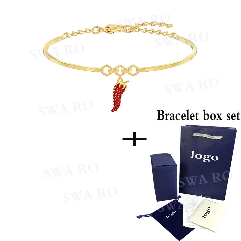 SWA 2019 Unique New LISABEL PEPPER Bracelet Cute Fashion Lucky Red Pepper Decorative Crystal Give Girlfriend the Best Jewelry
SWA 2019 Unique New LISABEL PEPPER Bracelet Cute Fashion Lucky Red Pepper Decorative Crystal Give Girlfriend the Best Jewelry