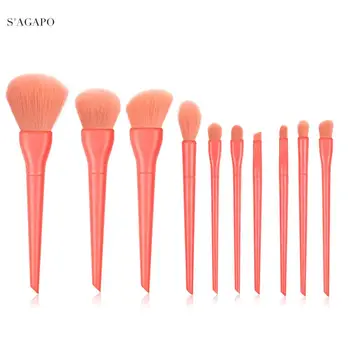 S'AGAPO 10pcs Eye Makeup Brushes Set Eyeshadow Eyeliner Eyebrows Fundation Powder Concealer Blush Professional Face Makeup Brush
S'AGAPO 10pcs Eye Makeup Brushes Set Eyeshadow Eyeliner Eyebrows Fundation Powder Concealer Blush Professional Face Makeup Brush